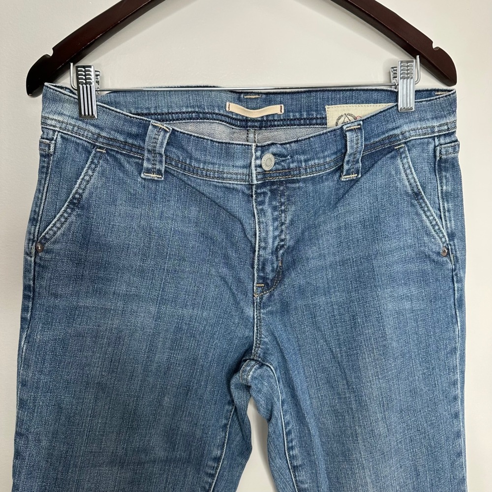 Gap Jeans Women's Bootcut Low Rise Flare Denim Medium Wash Pants Size 10 - Picture 2 of 8